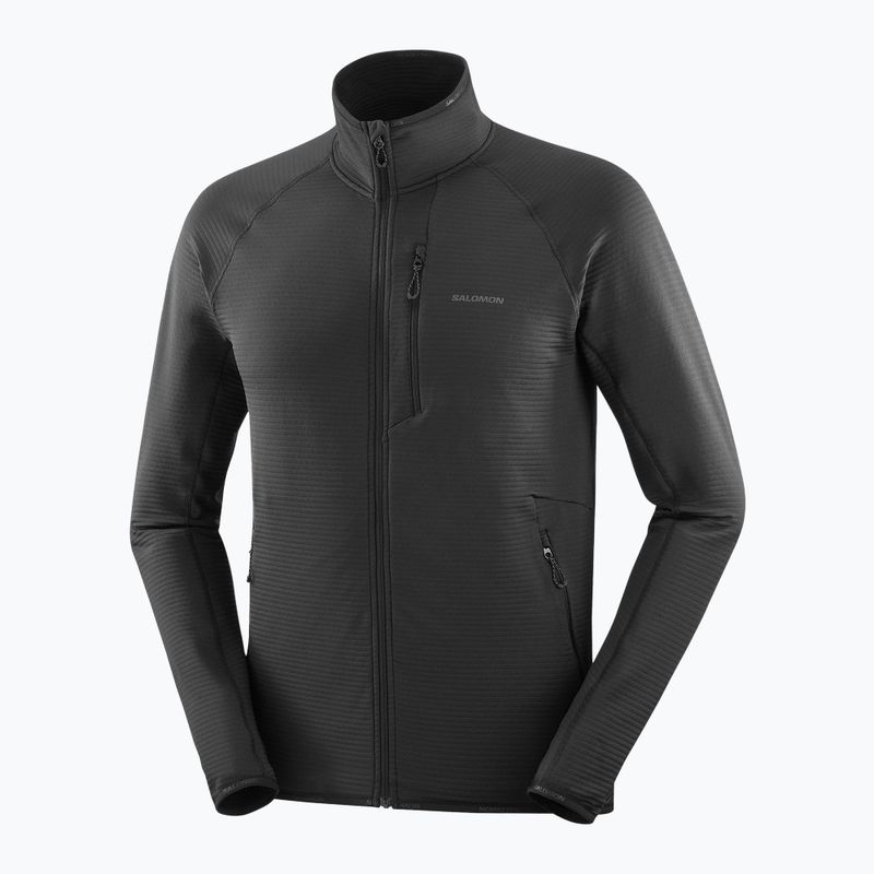 Pánská trekingová mikina Salomon Lightwarm Full Zip deep black 7