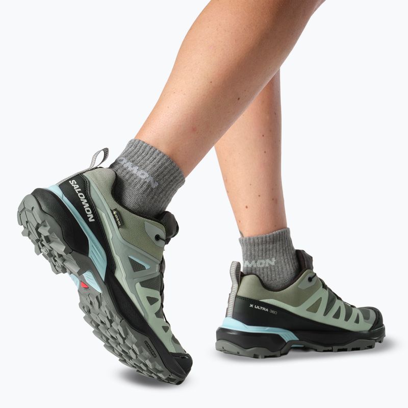 Dámské trekingové boty Salomon X Ultra 360 GTX Sedona sage/black/sea foam 9