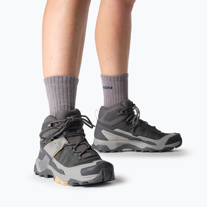 Dámské trekové boty Salomon X Ultra 5 MID GTX nine iron / gull / soft clay 8