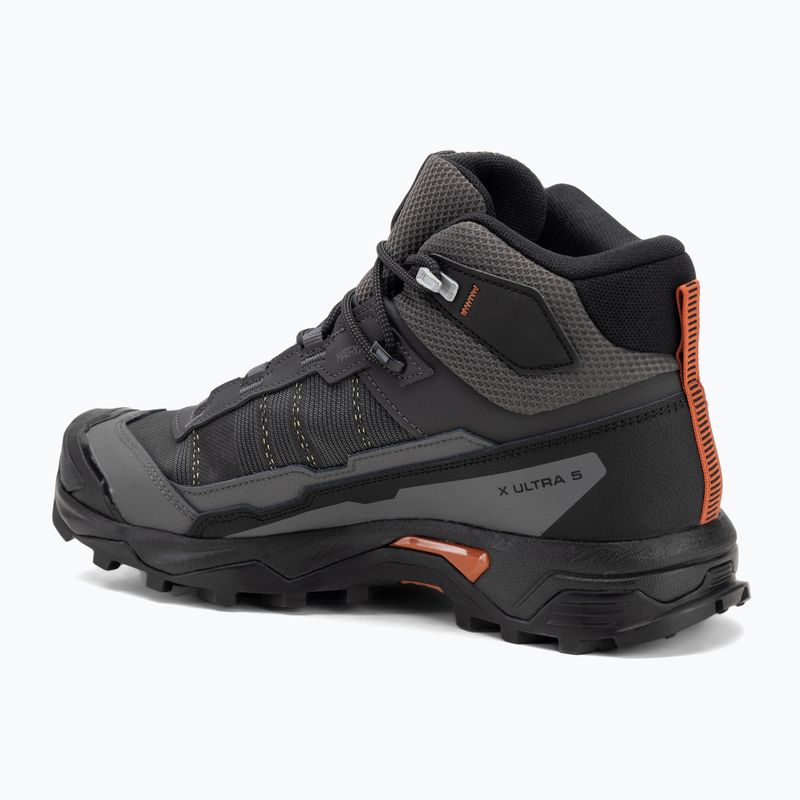 Pánské trekové boty Salomon X Ultra 5 MID GTX asphalt / castlerock / burnt okre 3