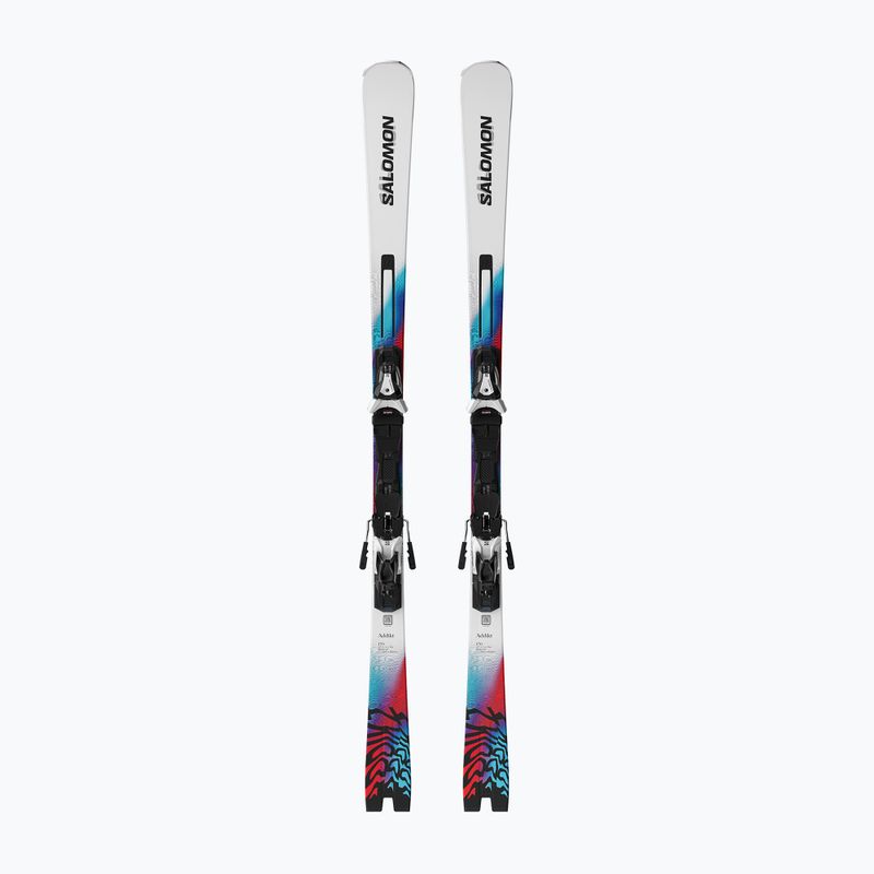 Sjezdové lyže Salomon Addikt + vázání MI12 GW white/neon blue/red