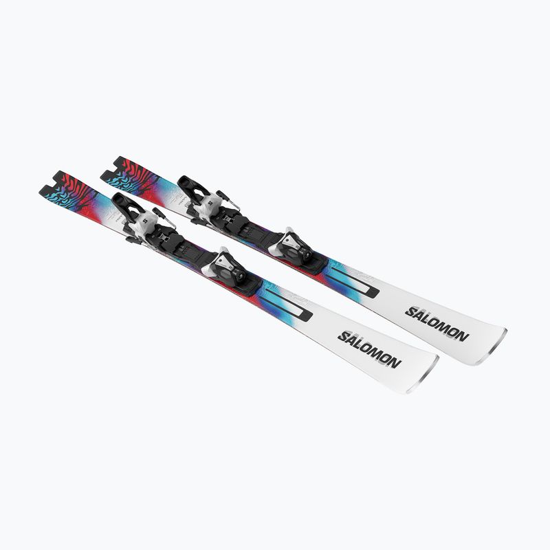 Sjezdové lyže Salomon Addikt + vázání MI12 GW white/neon blue/red 3
