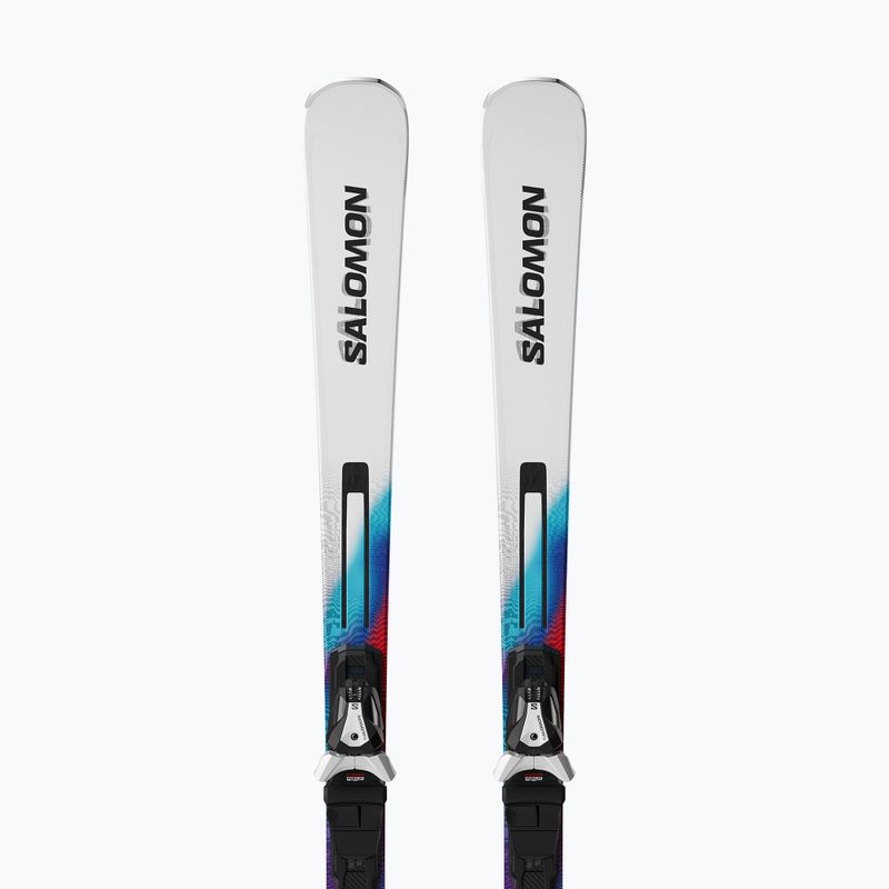 Sjezdové lyže Salomon Addikt + vázání MI12 GW white/neon blue/red 4
