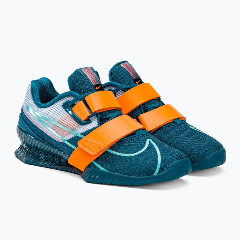 Vzpěračské boty Nike Romaleos 4 blue/orange 5