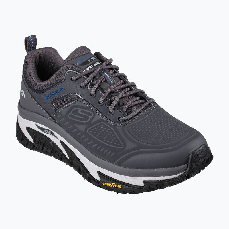 Pánská treková obuv SKECHERS Arch Fit Road Walker Recon charcoal 11