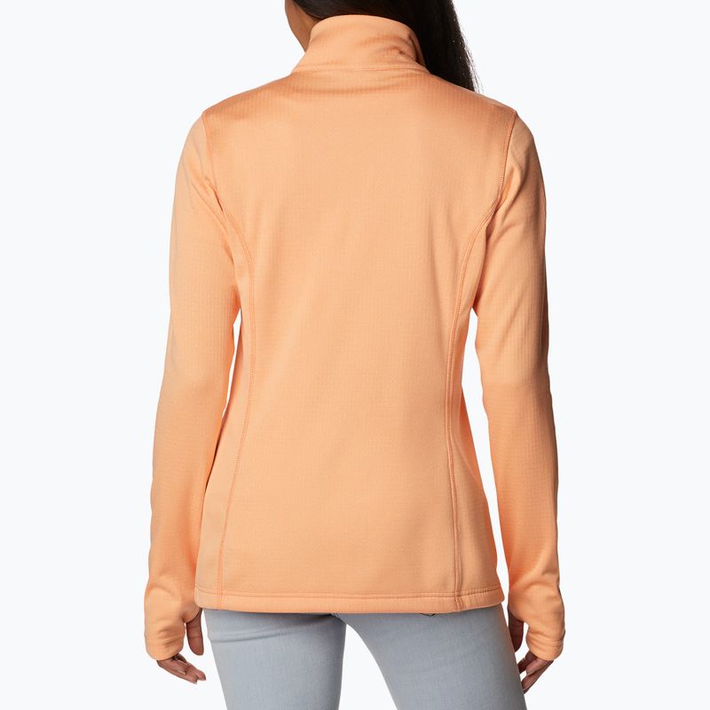 Dámská trekingová mikina Columbia Park View Grid Fleece oranžová 1959713 2