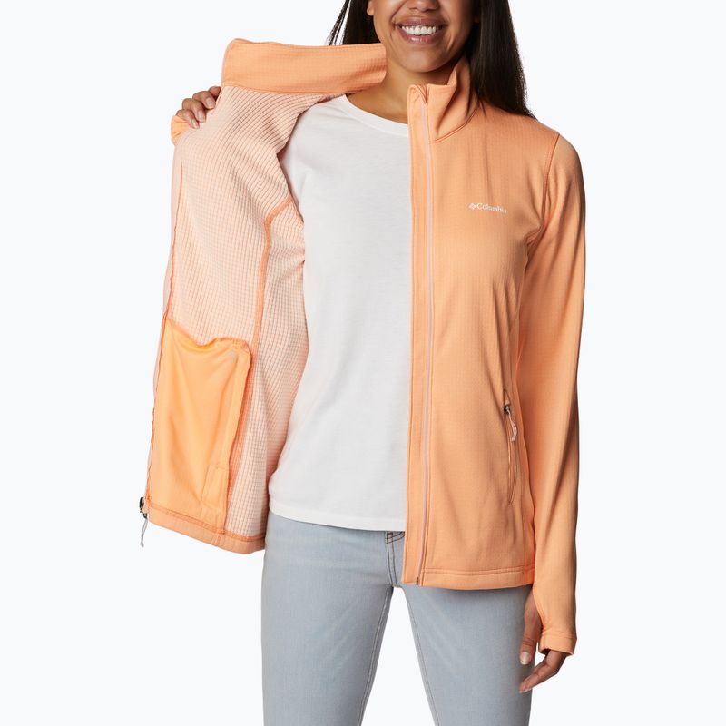 Dámská trekingová mikina Columbia Park View Grid Fleece oranžová 1959713 5
