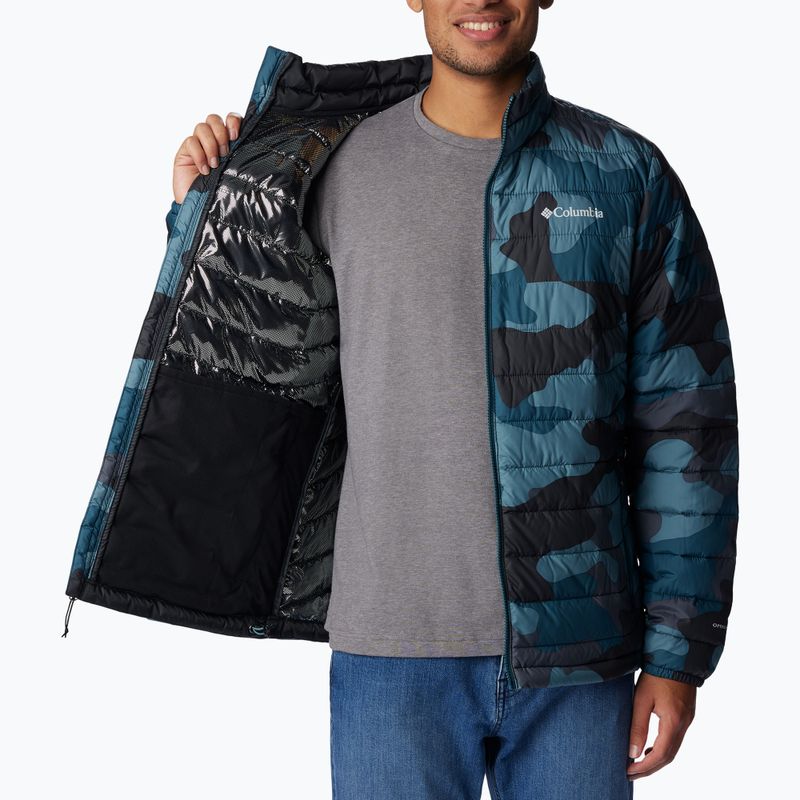 Pánská péřová bunda Columbia Powder Lite metal mod camo print 5