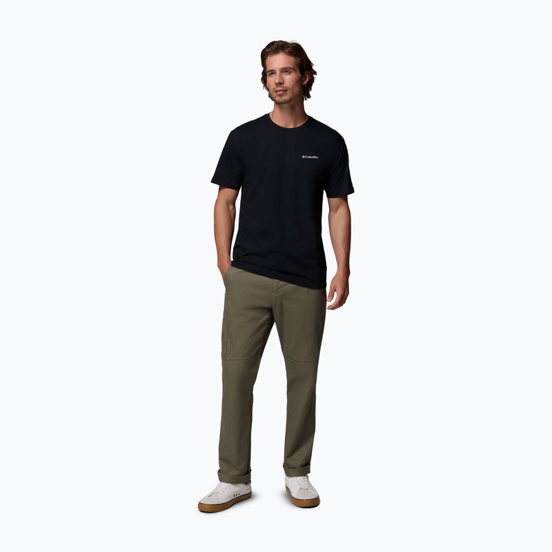 Pánské trekingové tričko Columbia North Cascades black/csc box logo 2