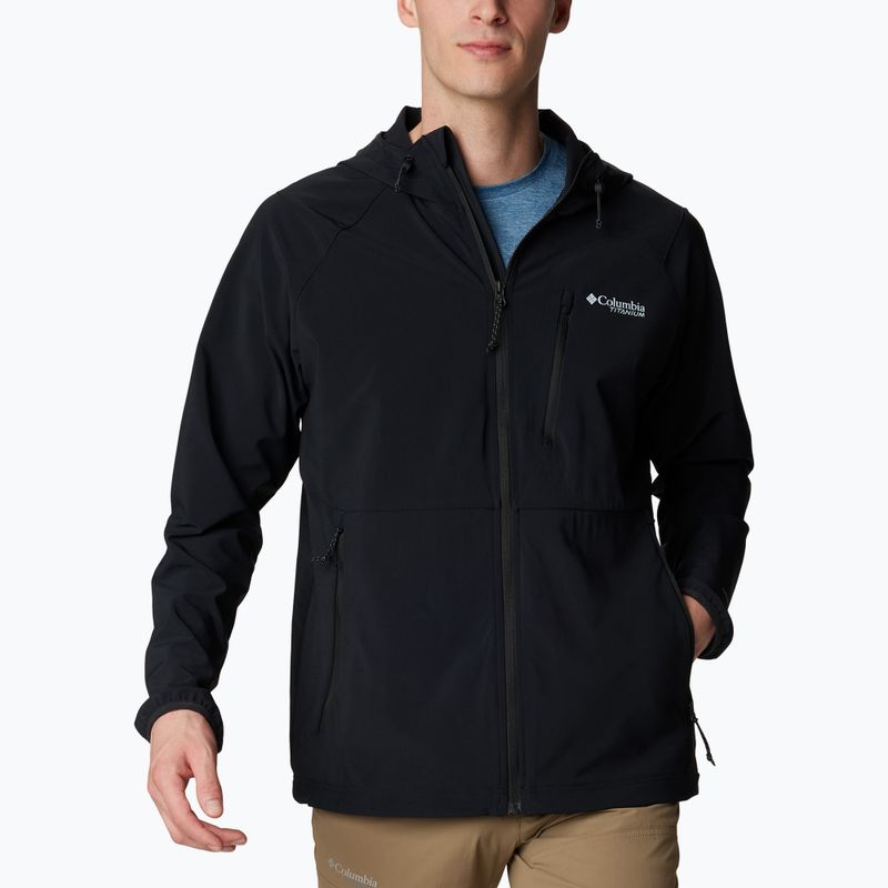 Pánská softshellová bunda Columbia Triple Canyon Hooded black