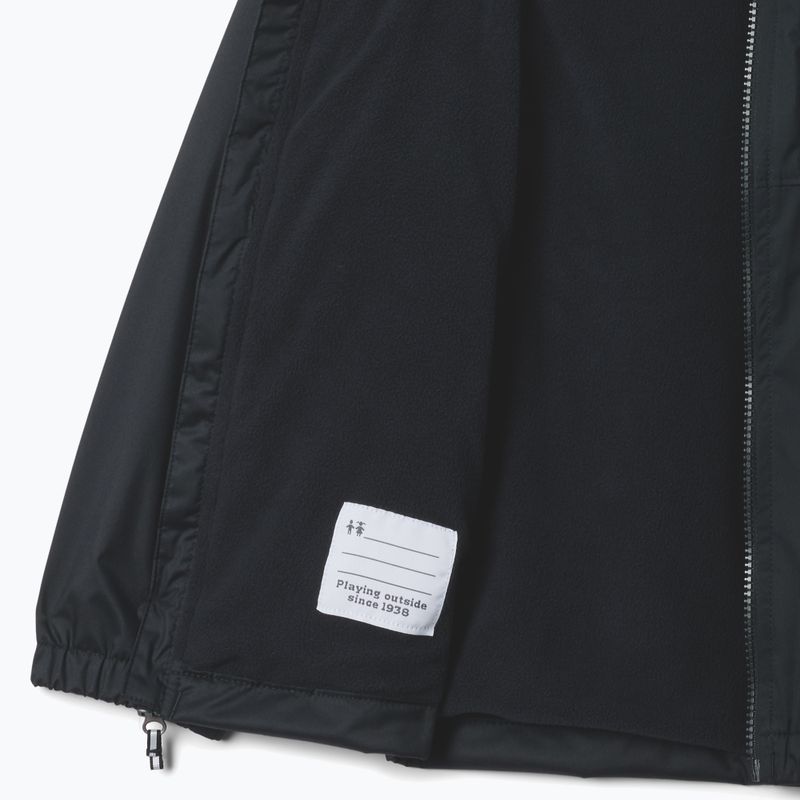 Dětská nepromokavá bunda Columbia Rainy Trails II Fleece mountain black/black slub 3