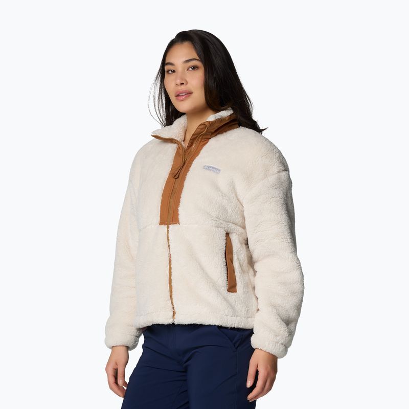 Dámská mikina Columbia Boundless Discovery Sherpa Full Zip II chalk/camel brown 4