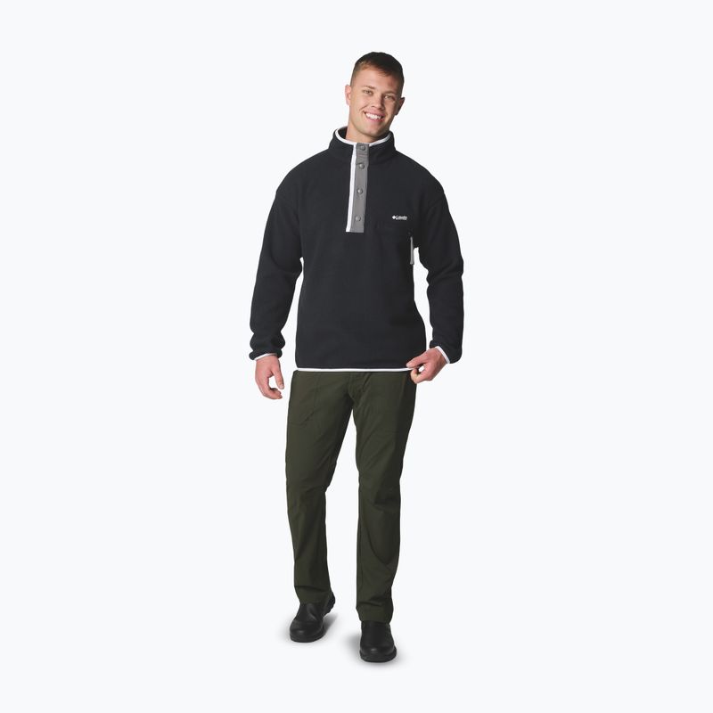 Pánská fleecová mikina Columbia Helvetia II Half Snap Fleece black 2
