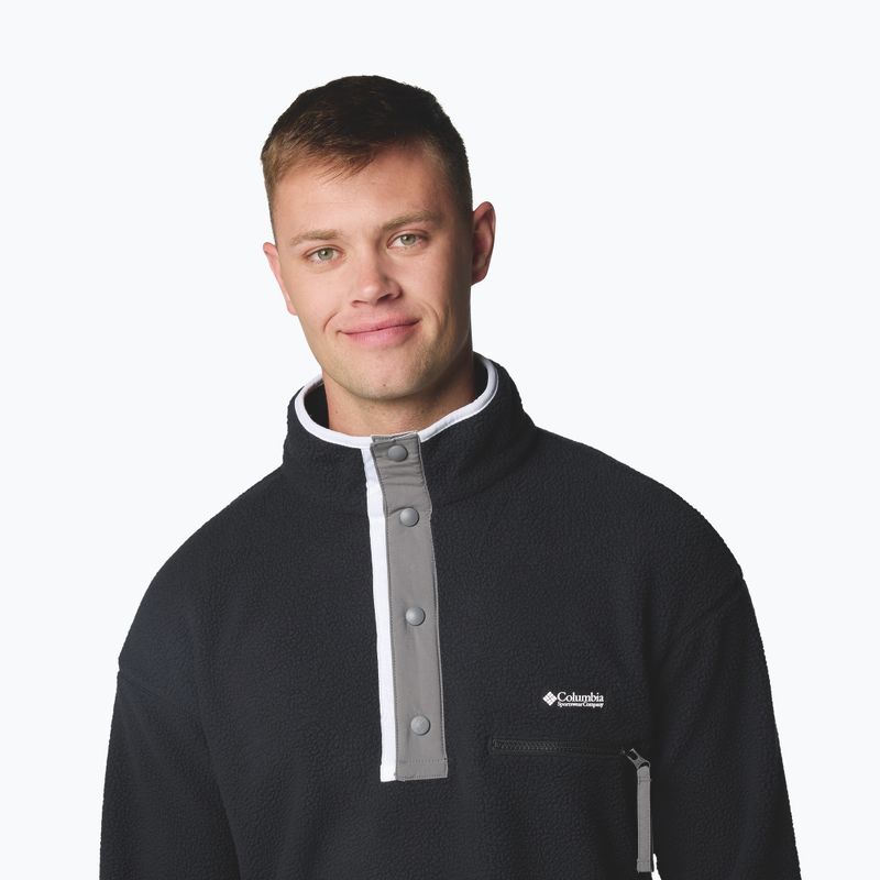 Pánská fleecová mikina Columbia Helvetia II Half Snap Fleece black 5