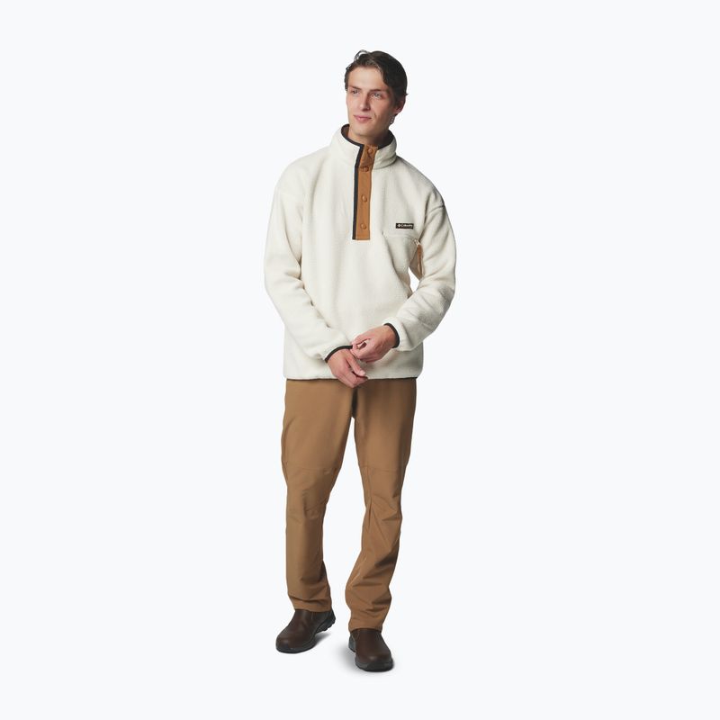Pánská fleecová mikina Columbia Helvetia II Half Snap Fleece chalk 2
