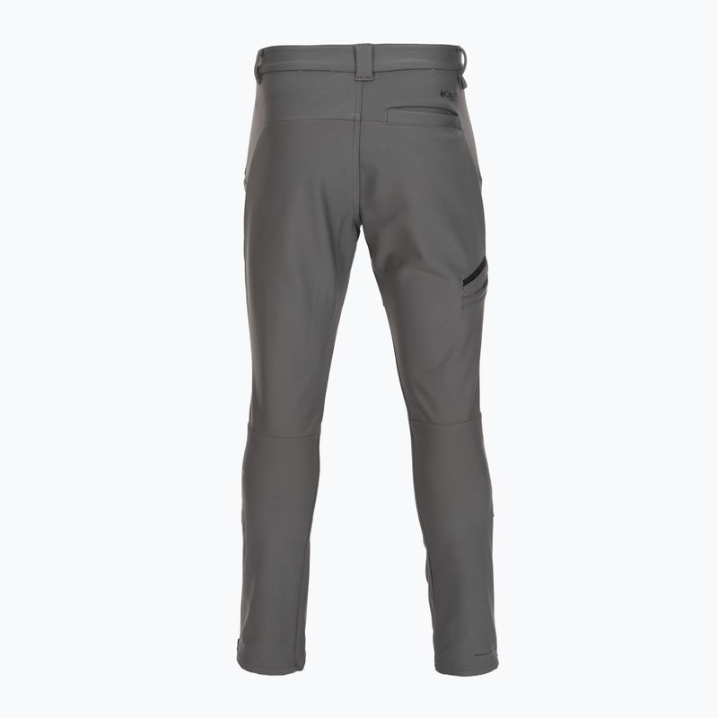 Pánské softshellové kalhoty Columbia Vast Canyon Softshell city grey 7