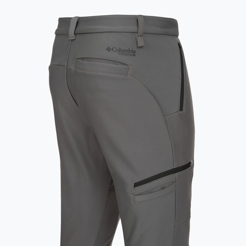 Pánské softshellové kalhoty Columbia Vast Canyon Softshell city grey 9