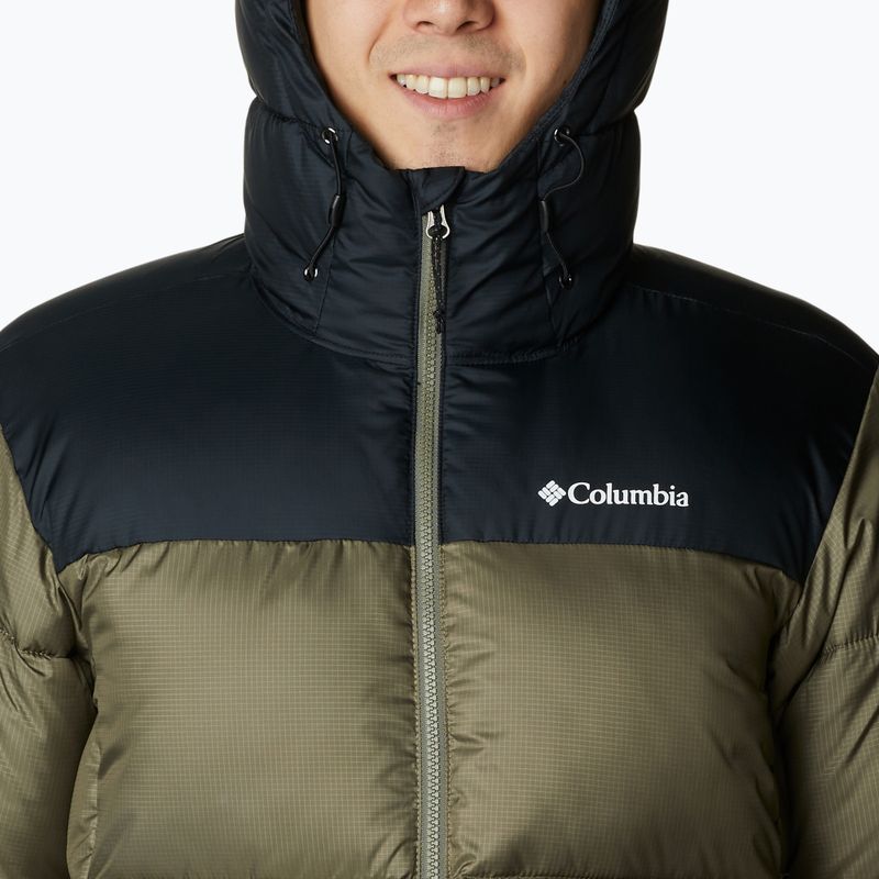 Pánská bunda Columbia Puffect II Hooded stone green/ black 6