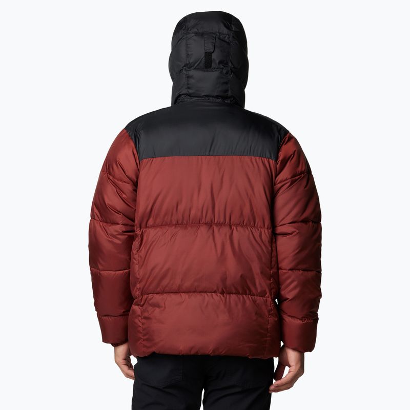 Pánská bunda Columbia Puffect II Hooded spice/ black 2