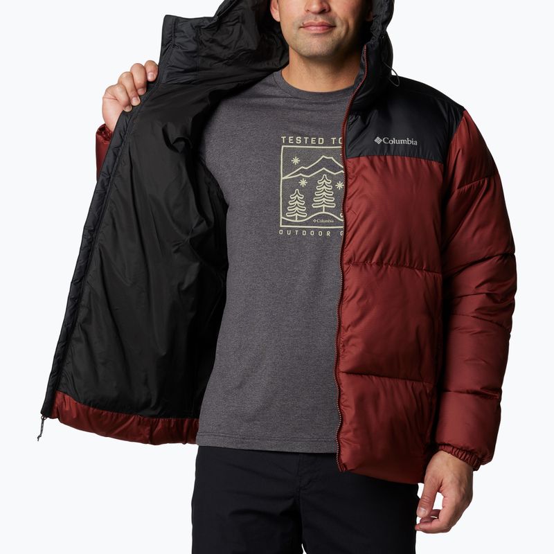 Pánská bunda Columbia Puffect II Hooded spice/ black 5
