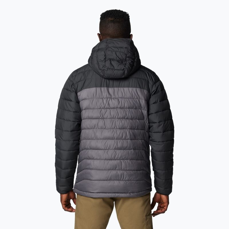 Pánská bunda Columbia Powder Lite II Hooded city grey/ shark 3
