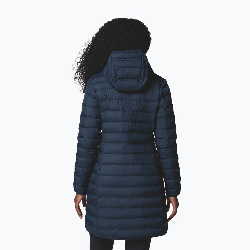 Dámský péřový kabát Columbia Lake 22 II Down Long Hooded collegiate navy 3