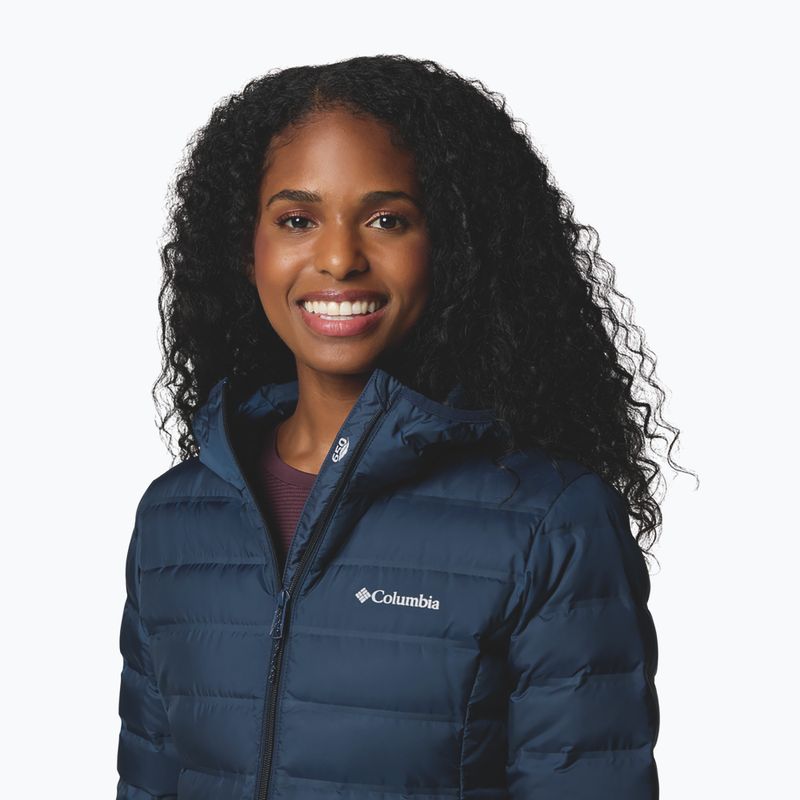 Dámský péřový kabát Columbia Lake 22 II Down Long Hooded collegiate navy 6