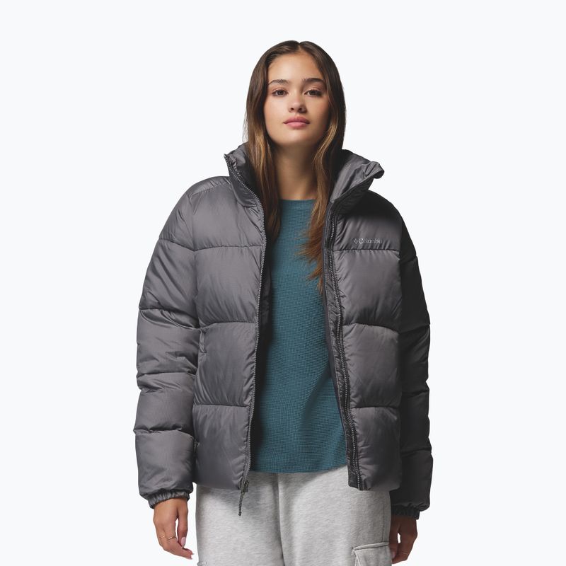 Dámská zateplená bunda Columbia Puffect II Full Zip city grey 5