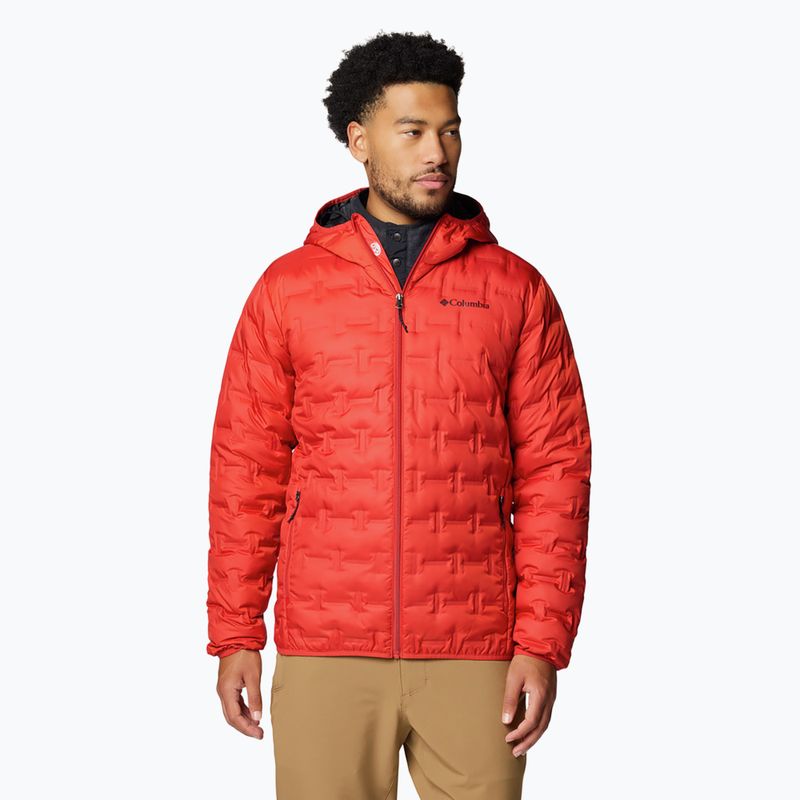Pánská bunda Columbia Delta Ridge II Down Hooded sail red