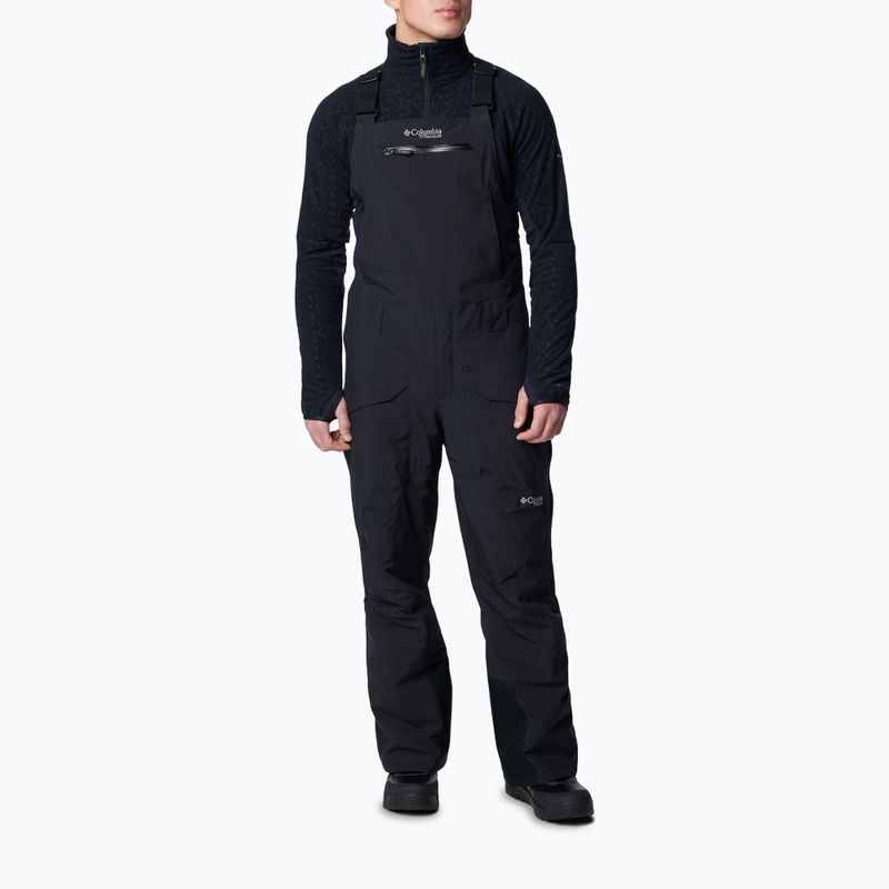 Pánské lyžařské kalhoty Columbia Highland Summit II Bib black / black