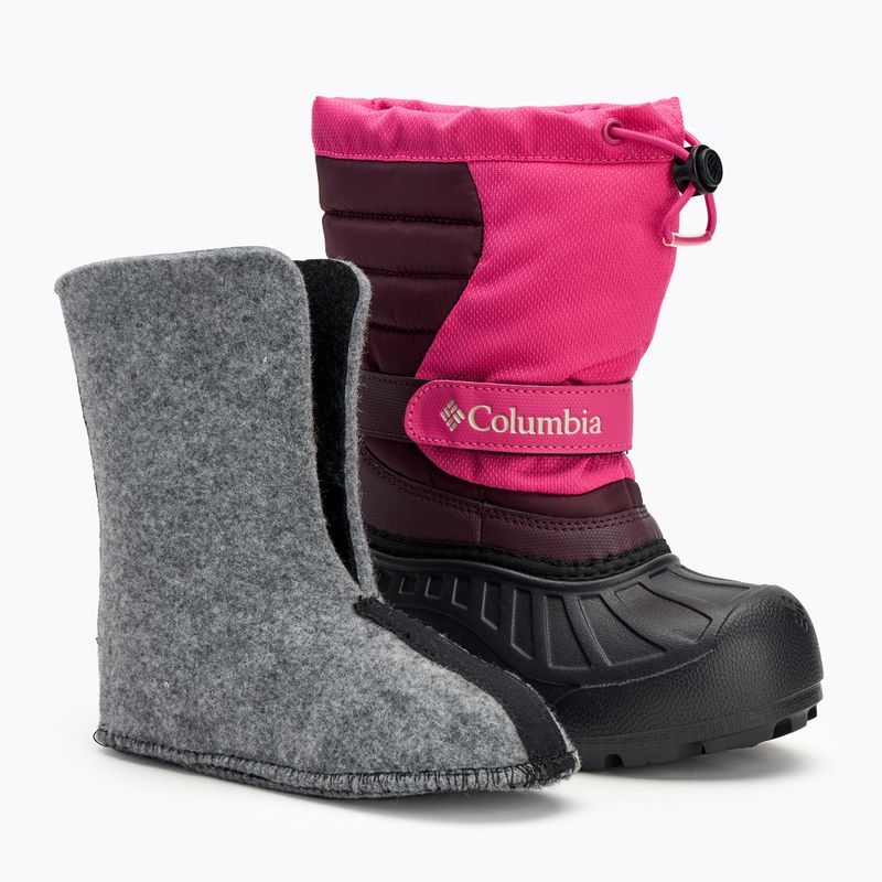 Dětské sněhule Columbia Powderbug Snowlite pink ice/ moonvista 8