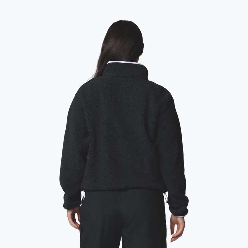 Dámská fleecová mikina Columbia Helvetia II Cropped Half Snap Fleece black 3