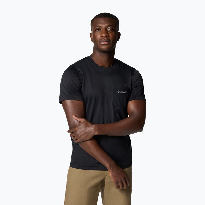 Pánské tričko Columbia Hike Pocket Crew black 4