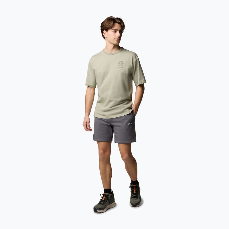Pánské trekové šortky Columbia Meridian Creek city grey/heather 2