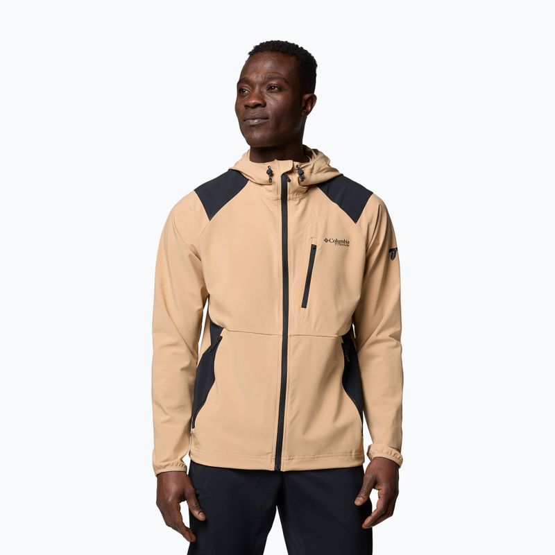 Pánská softshellová bunda Columbia Triple Canyon Hooded canone/black