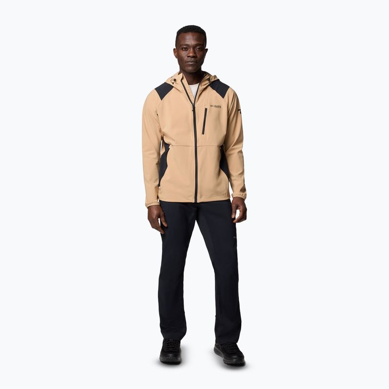 Pánská softshellová bunda Columbia Triple Canyon Hooded canone/black 2