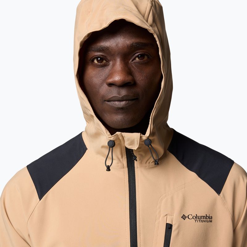 Pánská softshellová bunda Columbia Triple Canyon Hooded canone/black 5