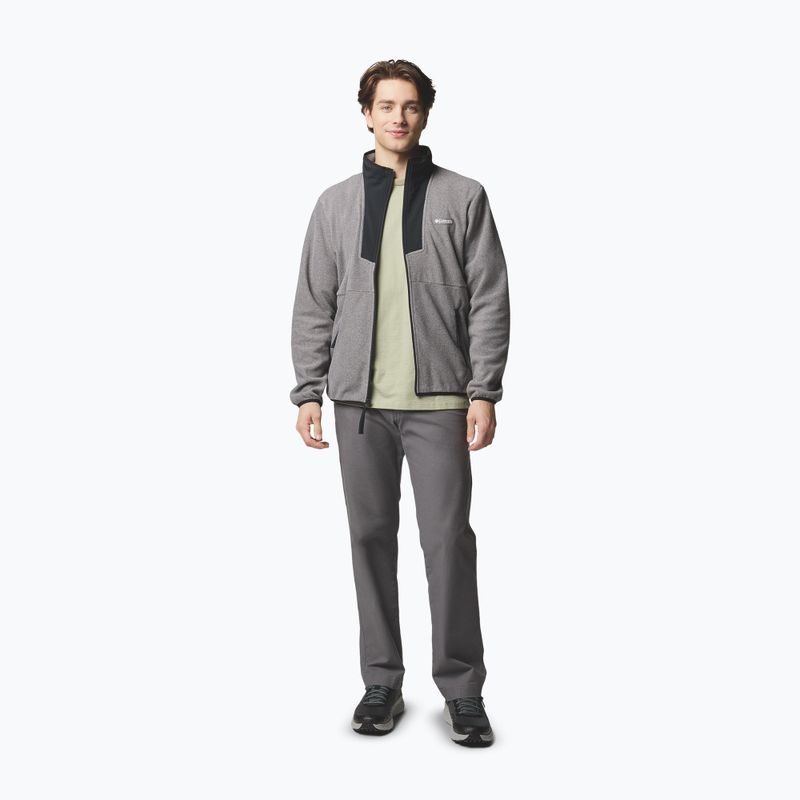 Pánská mikina Columbia Sequoia Grove FZ Fleece city grey heather/black 2