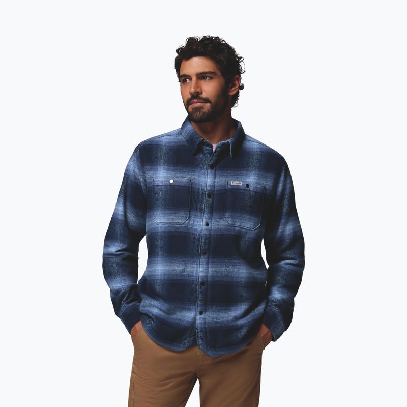 Pánská košile Columbia Windward II collegiate navy blurred ombre