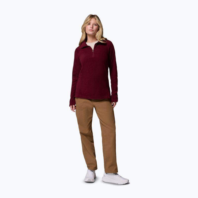 Dámská fleecová mikina Columbia Glacial IV 1/2 Zip rich wine 2