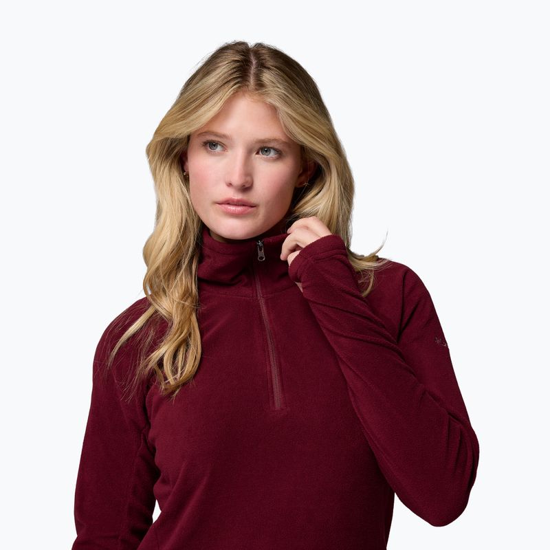 Dámská fleecová mikina Columbia Glacial IV 1/2 Zip rich wine 5