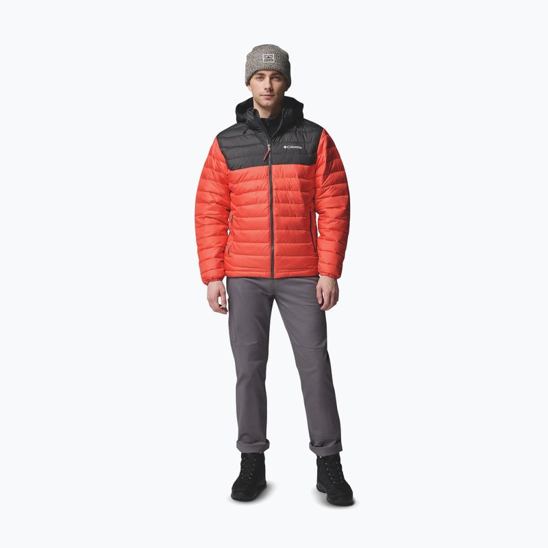 Pánská bunda Columbia Powder Lite II Hooded zing/shark 2