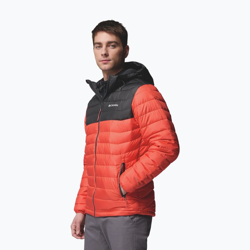 Pánská bunda Columbia Powder Lite II Hooded zing/shark 4