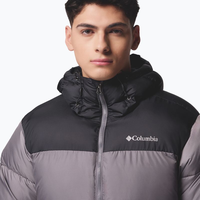 Pánská zateplená bunda Columbia Puffect II Hooded city grey/black 8