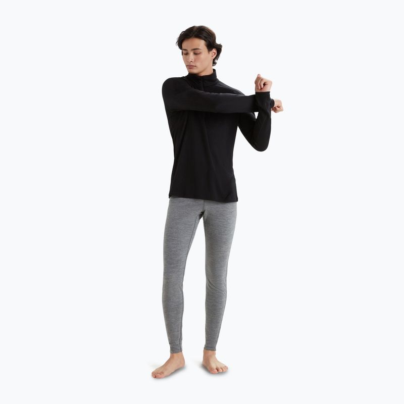 Pánské termo tričko longsleeve icebreaker Merino 200 Oasis Half Zip black 2