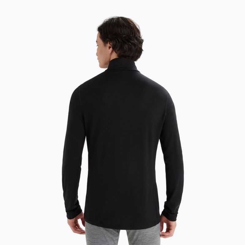 Pánské termo tričko longsleeve icebreaker Merino 200 Oasis Half Zip black 3