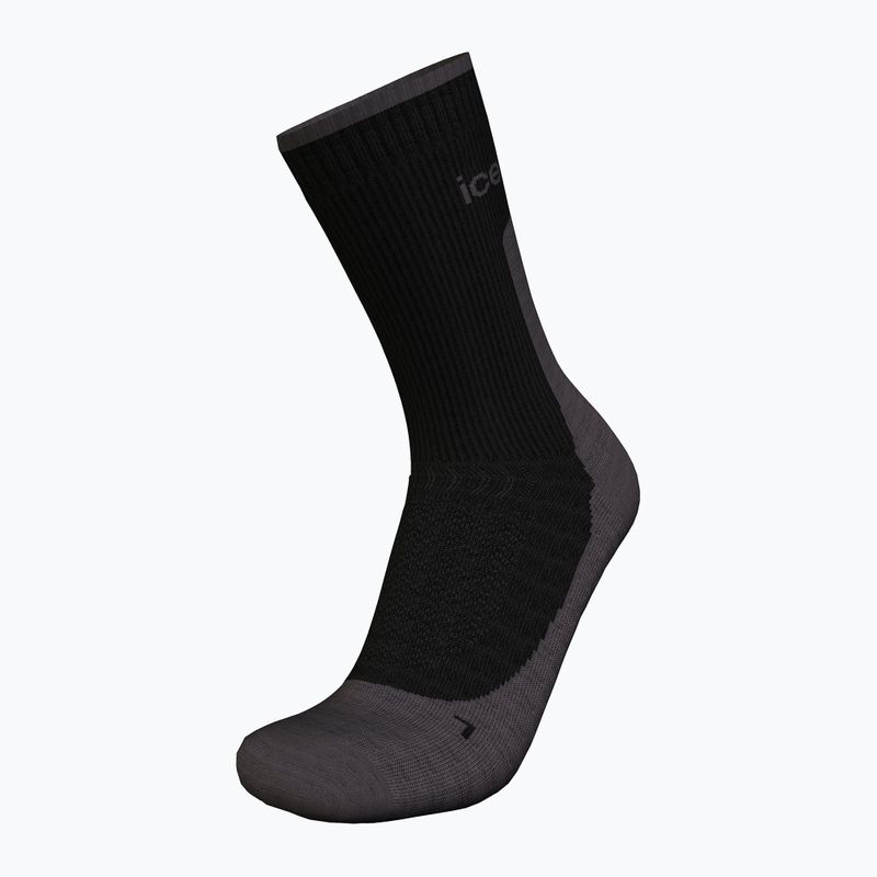 Pánské trekingové ponožky icebreaker Merino Hike+ Light Crew black/obsidian