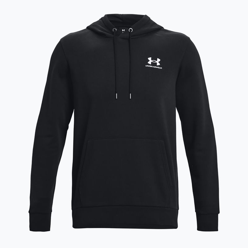 Pánská mikina Under Armour Essential Fleece Hoodie black/white 5