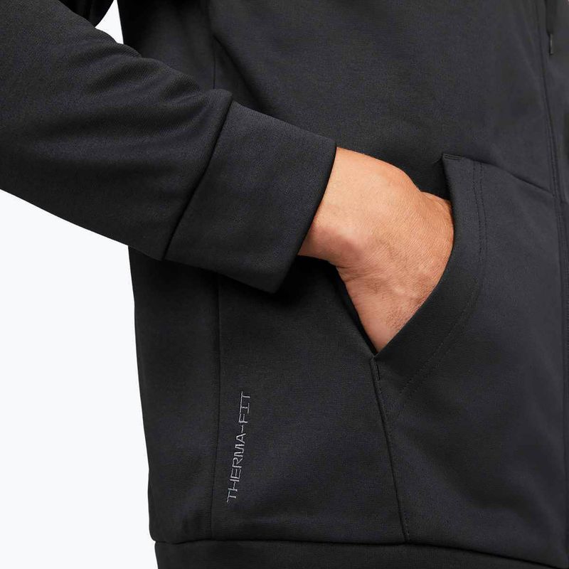 Pánská tréninková mikina Nike Therma Fit Full-Zip black/black/white 5