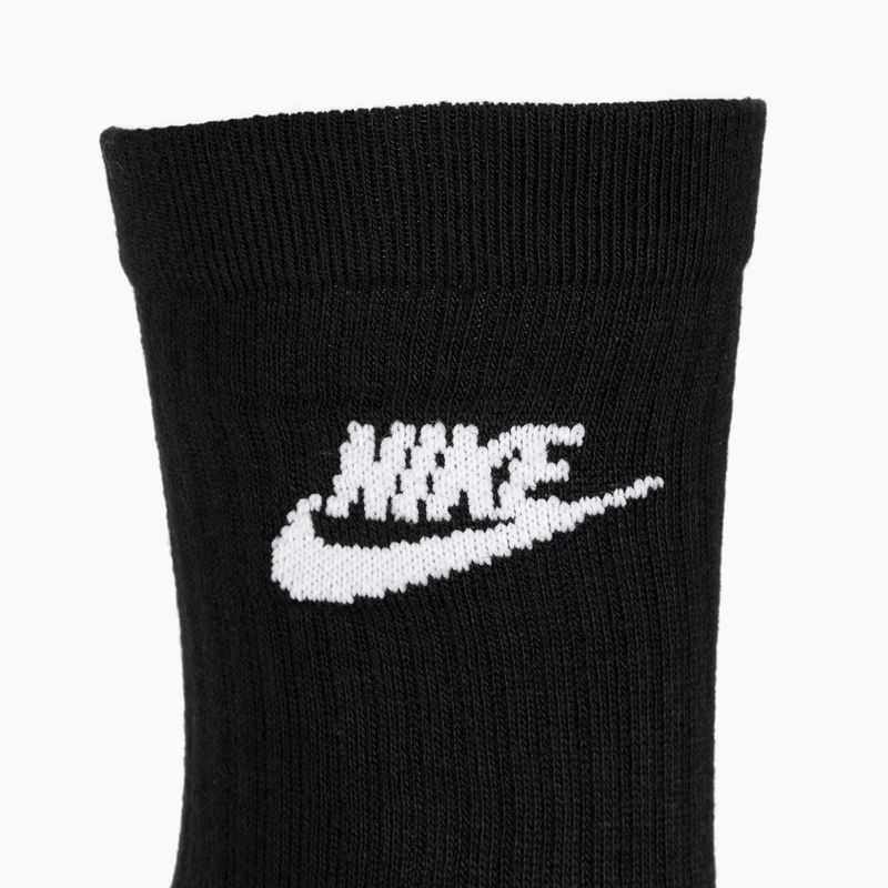 Nike Sportswear Everyday Essential ponožky 3 páry black/white 3
